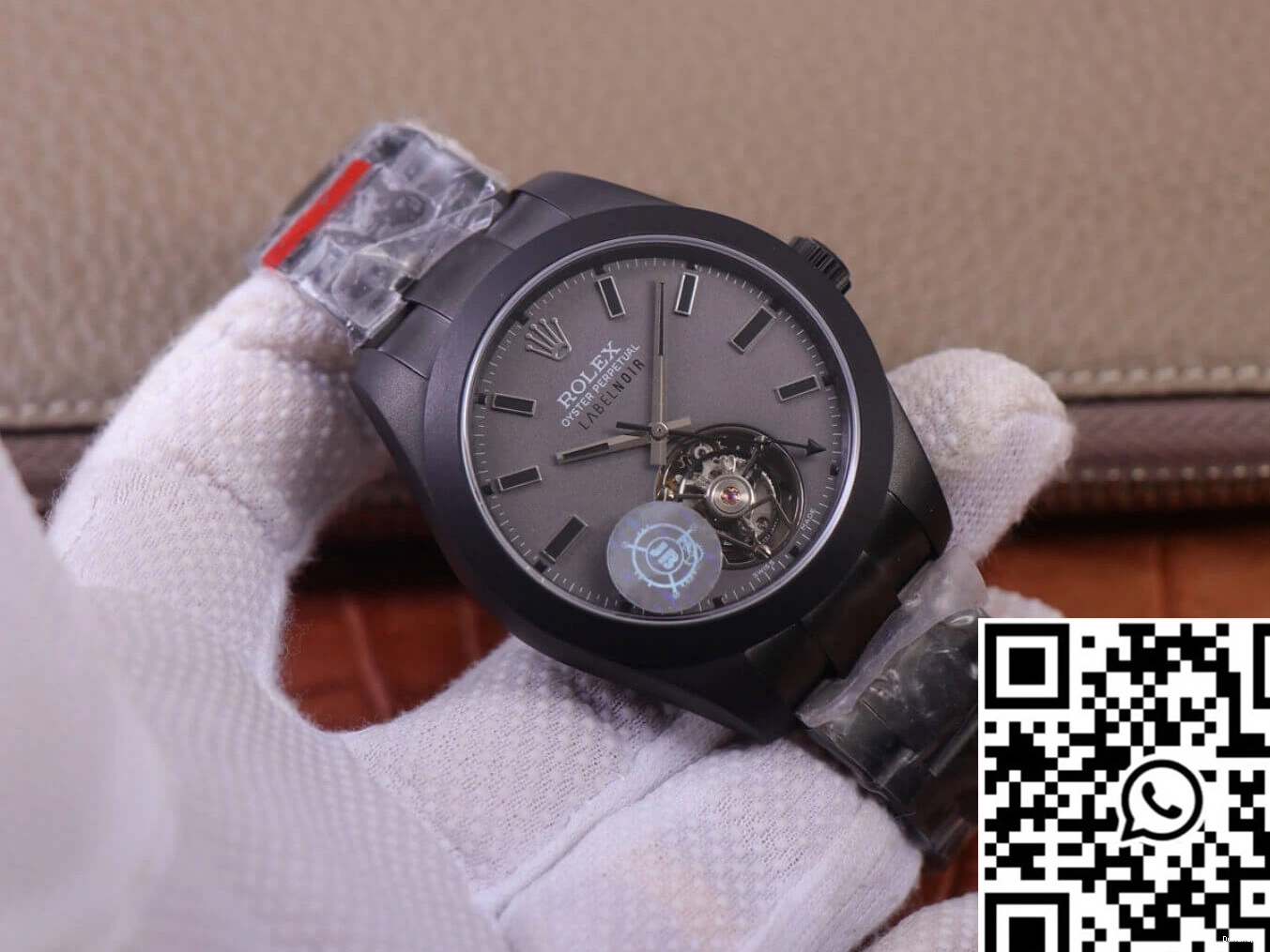 case JB Milgauss 116400 Label Black Factory LNT01HS-001 Replica Base Rolex Noir watch Design 1010